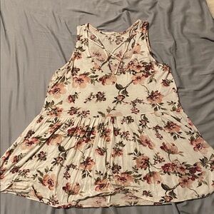Floral Sleeveless shirt